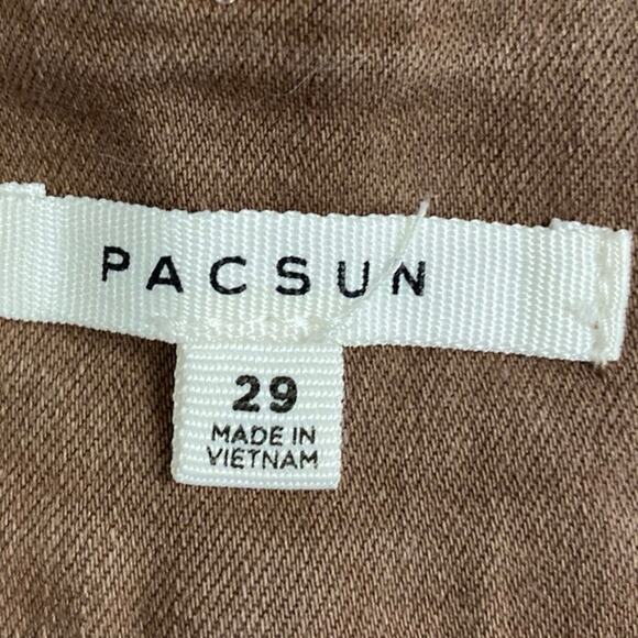 Pacsun Women's Brown High Waisted Straight Pencil Denim Jean Skirt Size 29 - Picture 4 of 4